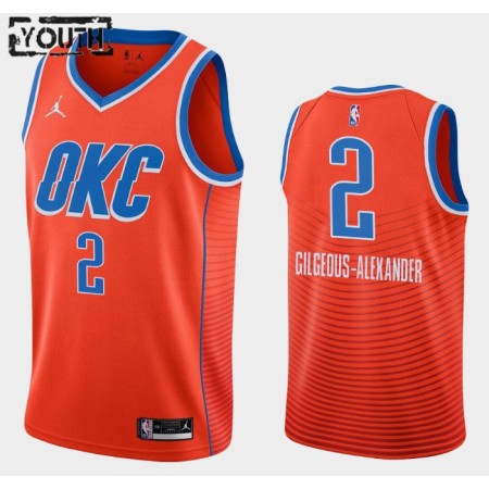 Kinder NBA Oklahoma City Thunder Trikot Shai Gilgeous-Alexander 2 Jordan Brand 2020-2021 Statement Edition Swingman